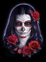 3D Picture Sugar Skull