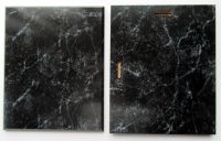 Black Marble Swirl Plaque - Ships OUTSIDE the U.S.