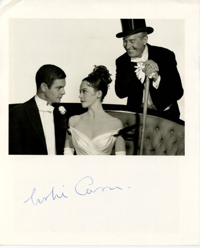 Leslie Caron 8.5x11 Signed Book Page