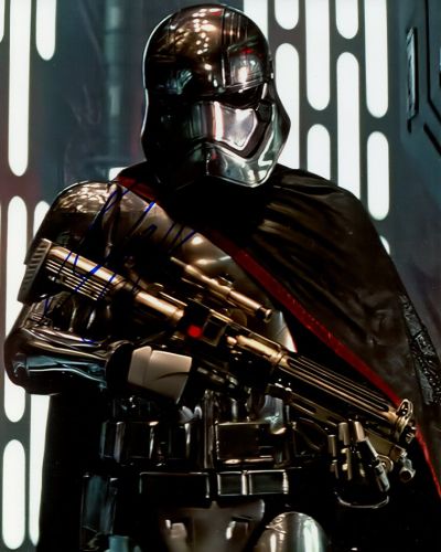 Gwendoline Christie from the movie STAR WARS THE LAST JEDI