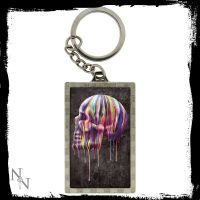 3D Keyring Dripping Skull 5.6cm