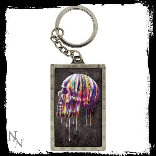 3D Keyring Dripping Skull 5.6cm