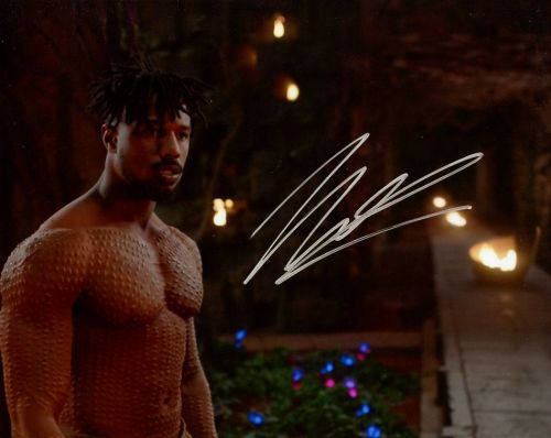 Michael B Jordan from the movie THE BLACK PANTHER