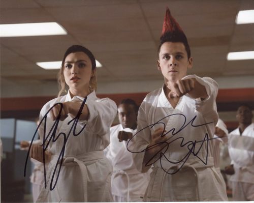 Peyton List / Jacob Bertrand from the TV series COBRA KAI