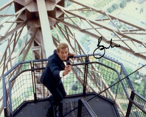 Roger Moore from the movie A VIEW TO A KILL