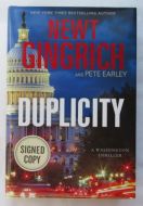 Newt Gringrich DUPLICITY Signed Book - (Earn 4 reward points on this item worth £0.76)