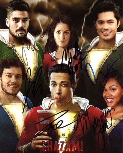 SHAZAM Cast signed by 6