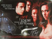 I STILL KNOW WHAT YOU DID LAST SUMMER Cast Signed Poster