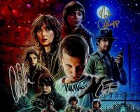 Stranger Things Cast Signed by 4
