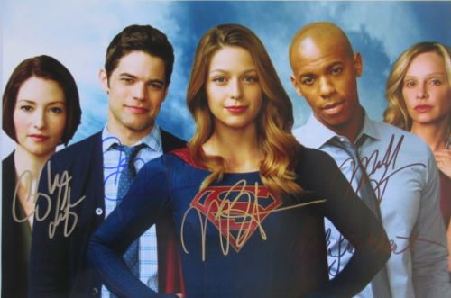 SUPERGIRL 15x10 Cast Signed Photo