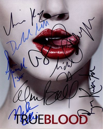 TRUE BLOOD In Person Cast Signed Photo by 9!!!