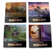 Star Wars (The Mandalorian Collection) StarFire Print Glass Coaster Set of  4 - (Earn 4 reward points on this item worth $1.00)