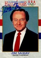 Jim McKay TV SPORTS JOURNALIST Signed Sport Card - (Earn 1 reward points on this item worth €0.22)